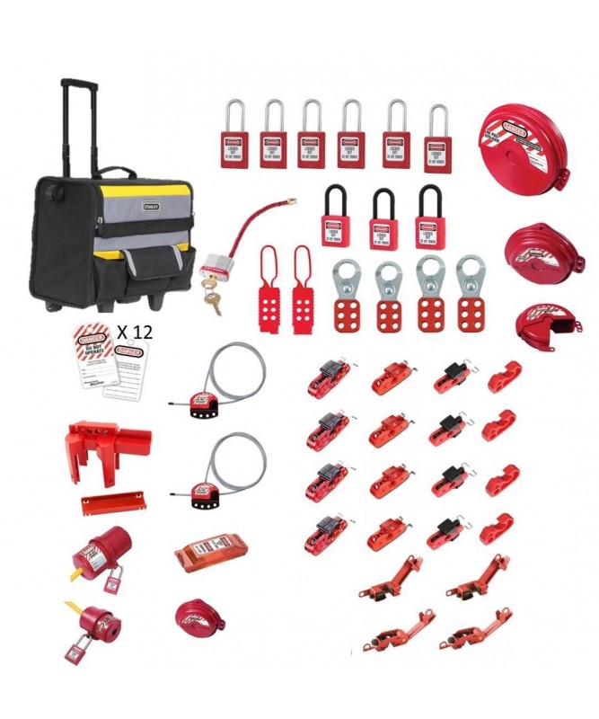 Masterlock Lock Out Kit With Stanley Tool Bag