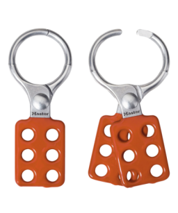 Safety Hasp, Aluminium,  Large,  Red Handle