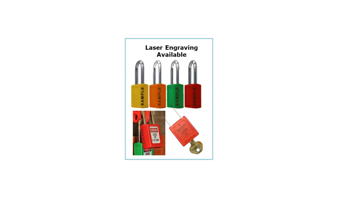 Masterlock Padlock Laser Engraving — Work Safety Solutions