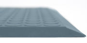 Ergomat Basic smooth mat, 60 x 90 cm, blue-gray ribbed top with beveled edge