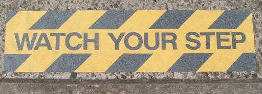 WARNING Safety Grip Tread