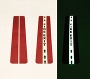 Custom Floor Tape 10cm  with 2.5cm Glow Stripe