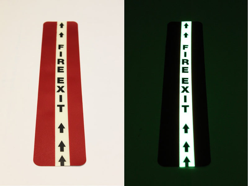 Custom Floor Tape 10cm  with 2.5cm Glow Stripe