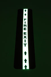 Custom Floor Tape 10cm  with 2.5cm Glow Stripe