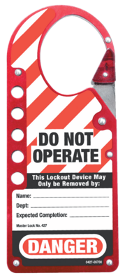 Labelled Snap-On Hasp - 427