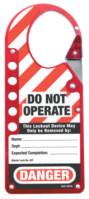 Labelled Snap-On Hasp - 427