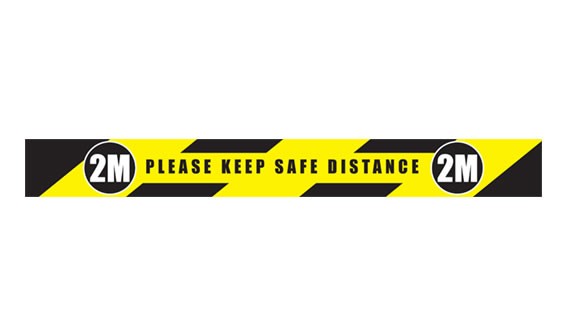 Please Keep Safe Distance 2M