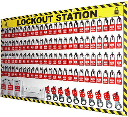 100 Lock Out Station with Padlocks,