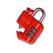 KEWLOK lock out device red padlock with metal shackle and 3-number combination dial