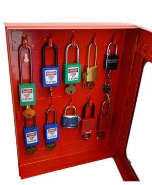 Padlock Cabinet 10 Hook
