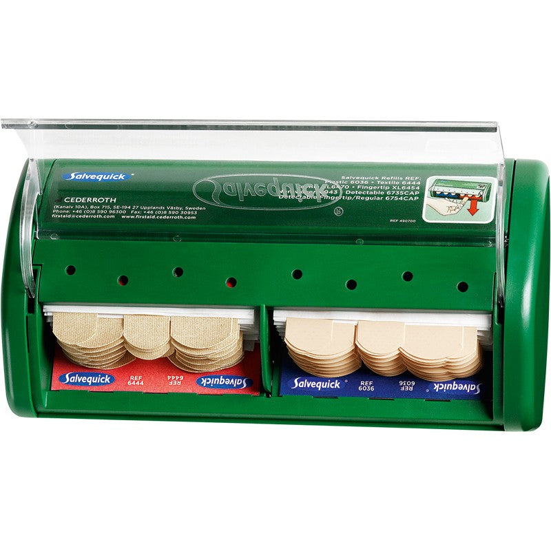 Cederroth Pilferproof Plaster Dispenser CD2V1 with roll compartments and labels