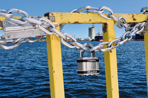 Commercial Excell® laminated steel padlock M5LFSTS