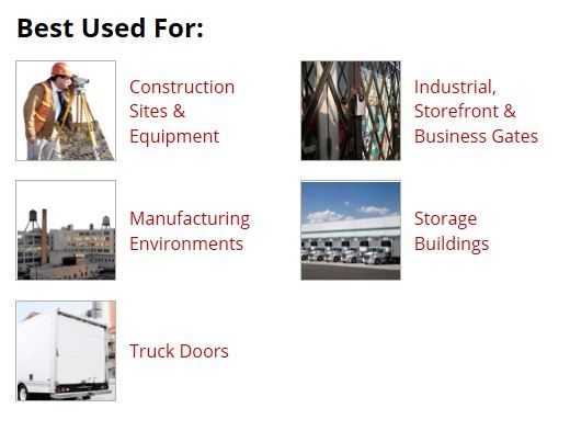 Commercial Excell® laminated steel padlock M5LFSTS