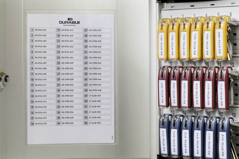 KEY BOX 54  with cylinder lock for 54 KEY CLIPs 1953