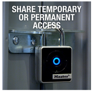 BLUETOOTH 4400EURD SMART PADLOCK - Indoor use