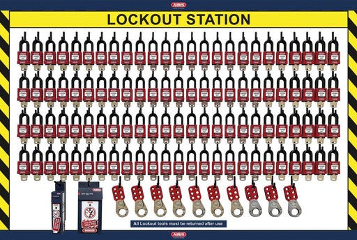 Abus LOTO Shadow Board 100 capacity - fully stocked