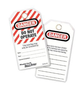 Lockout tags (12) Danger- do not operate-497A