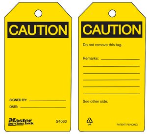 Blank Tag Yellow - S4060