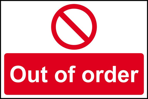 Out of order - RPVC (300 x 200mm)