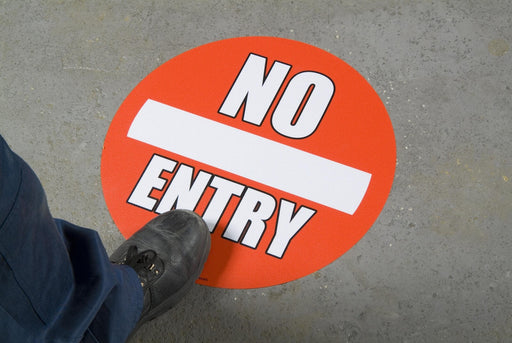 No Entry Floor marking sign