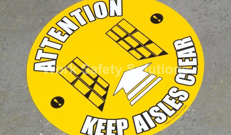 Attention Keep Aisle Clear