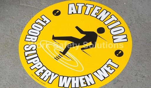 Attention Floor Slippery When Wet