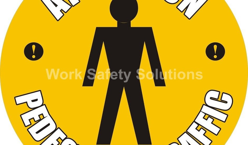 Pedestrian Traffic Floor Marking Sign