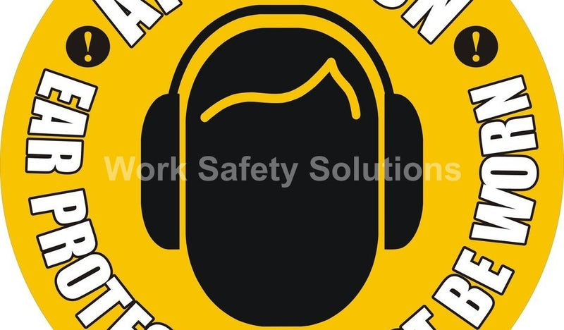 Ear Protection Floor Marking Sign