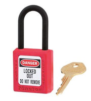 Safety Padlock  Red  Key Alike