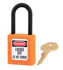 Safety Padlock  Red  Key Alike