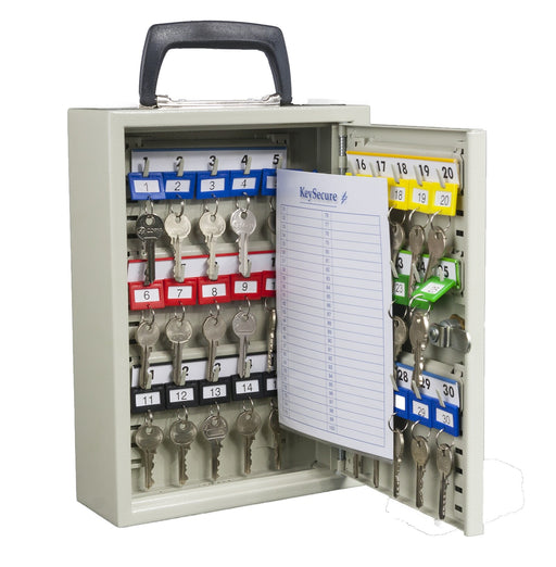 30 Hook, Adjustable Hook Mobile Key Cabinet