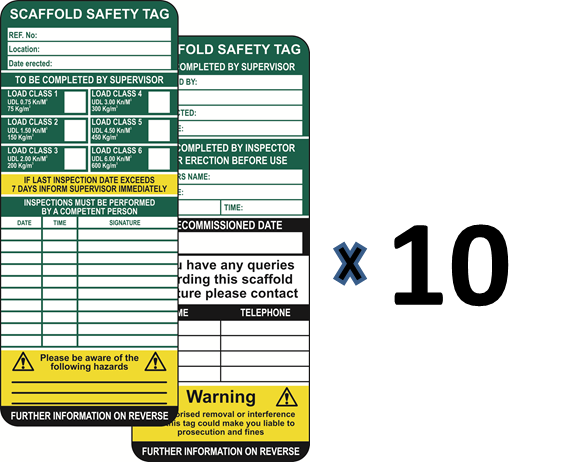 Scaffold Safety Tag