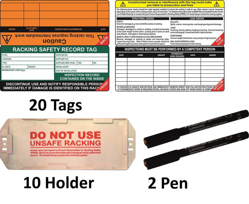 Red Racking Tags Racking Safety Tag — Work Safety Solutions