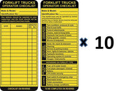Forklift Safety Tag