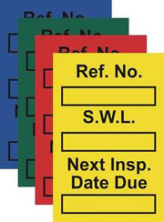 Safe Working Load Mini Tag Insert