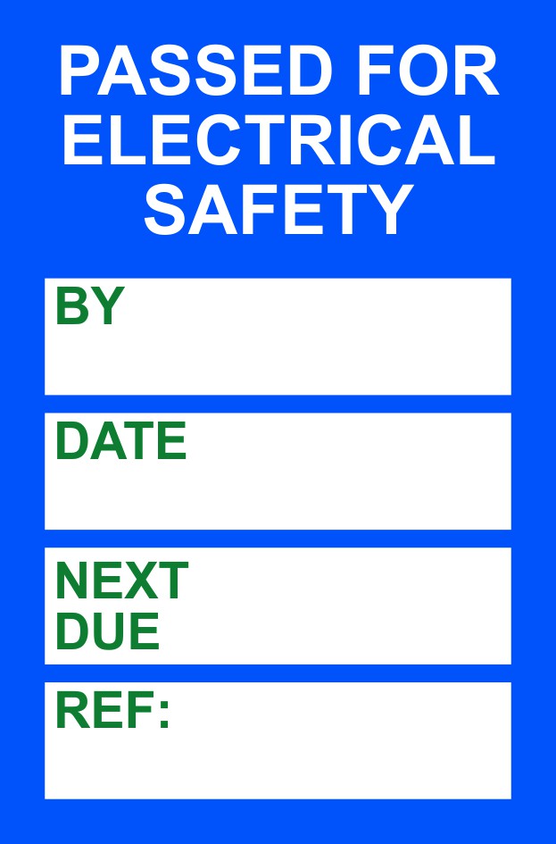 PAT Testing Mini Tag Insert