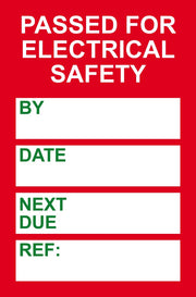PAT Testing Mini Tag Insert