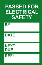 PAT Testing Mini Tag Insert