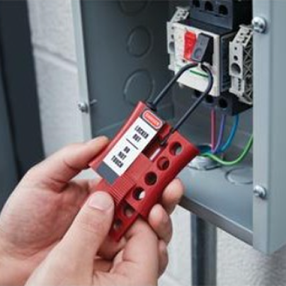 PLASTIC LOCKOUT HASP WITH 3MM SHACKLE  S442