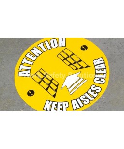 Attention Keep Aisle Clear