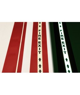 Glow Floor Tape 10cm with 2.5cm glow stripe