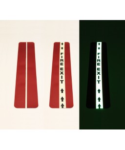 Custom Floor Tape 10cm  with 2.5cm Glow Stripe
